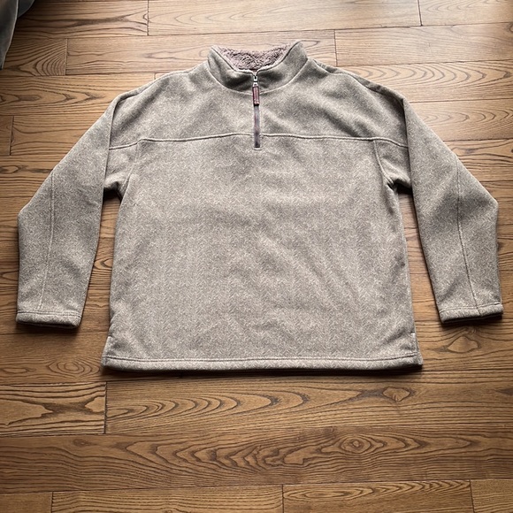 True Grit Men's Herringbone Fleece 1/4 Zip Pullover Size XXL - Picture 3 of 11